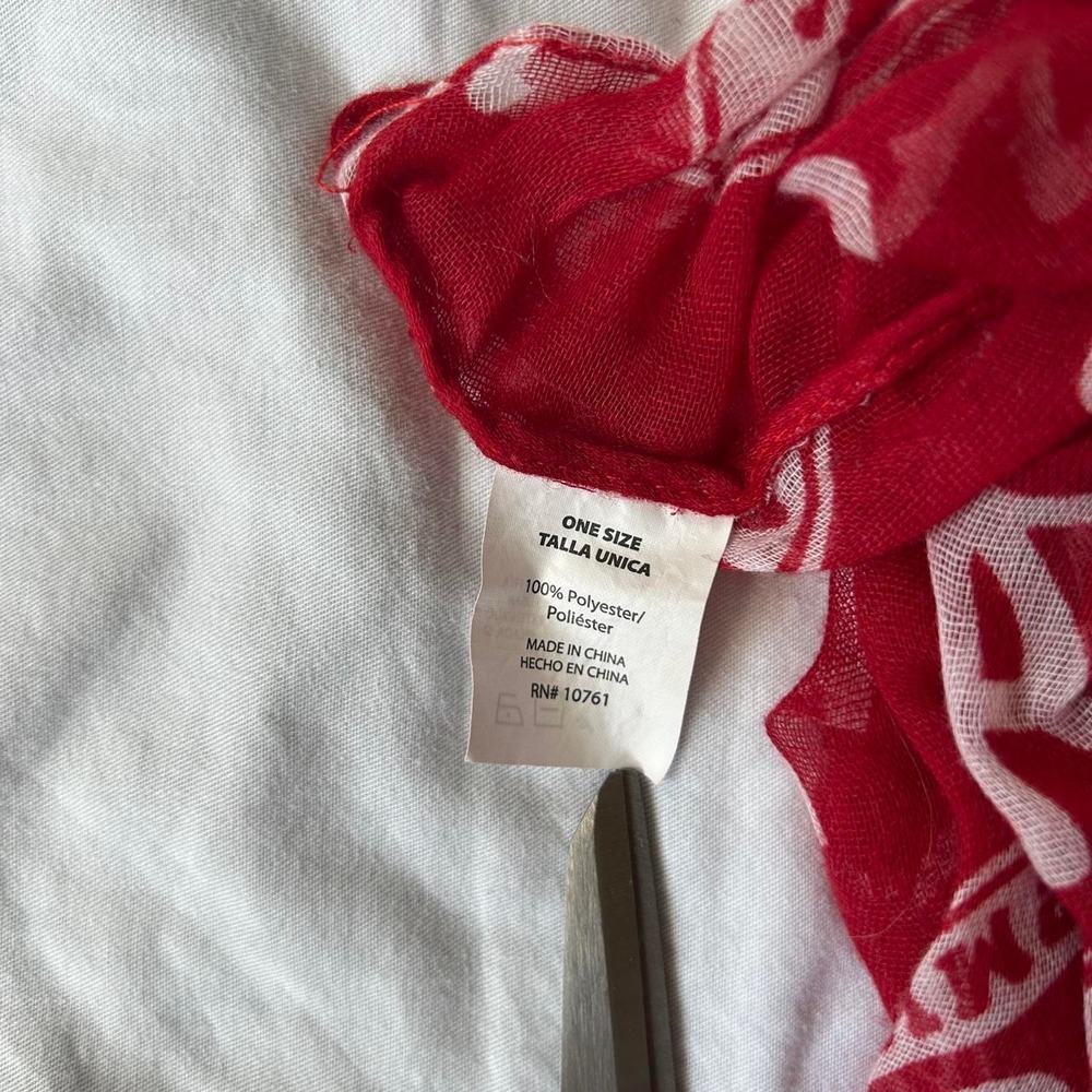 Red University of Alabama Crimson Tide semi-sheer infinity scarf - Picture 3 of 4